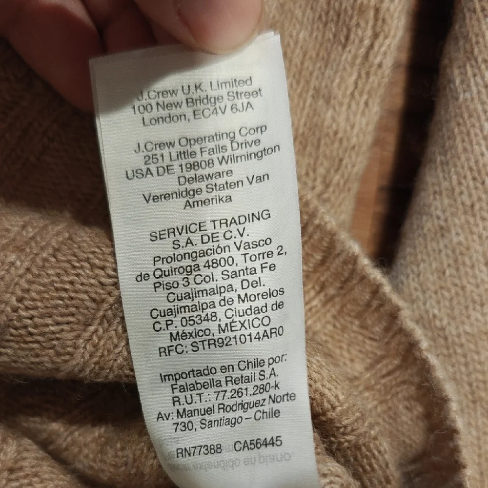 Madewell Camel Cropped Knit Sweater - Picture 6 of 6
